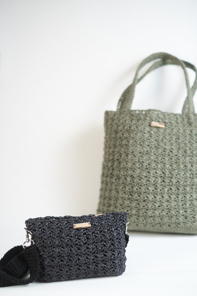 Raffia laukut käsityönä